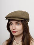 Кепка STETSON арт. 6381107 DRIVER CAP COTTON/LINEN (оливковый)